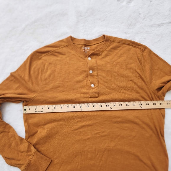 J. Crew Mustard Henley Shirt - Picture 4 of 8